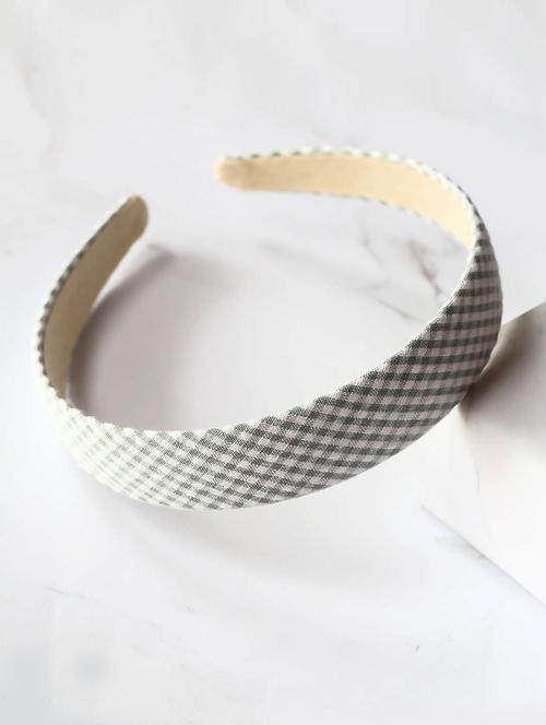 green cotton blend hair band - 17690350 - Very Small Image - 1