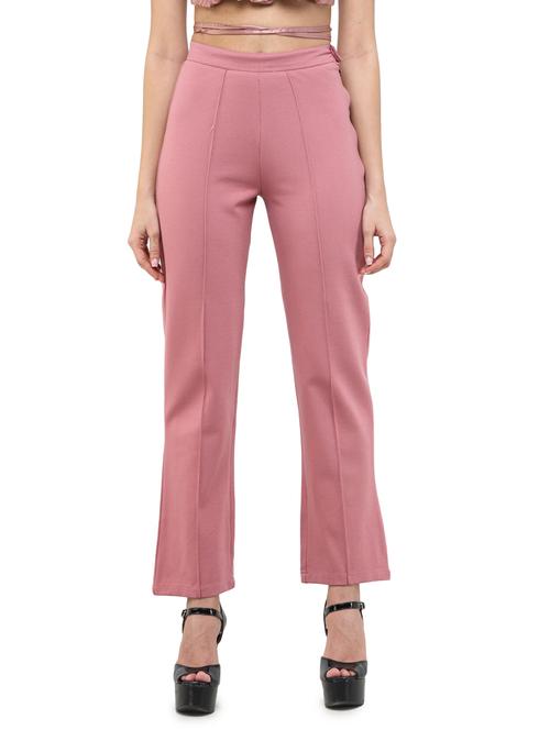 high rise flat front trouser - 17691772 - Very Small Image - 1
