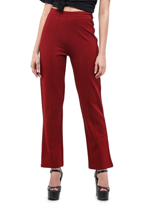 high rise flat front trouser - 17691774 - Very Small Image - 1