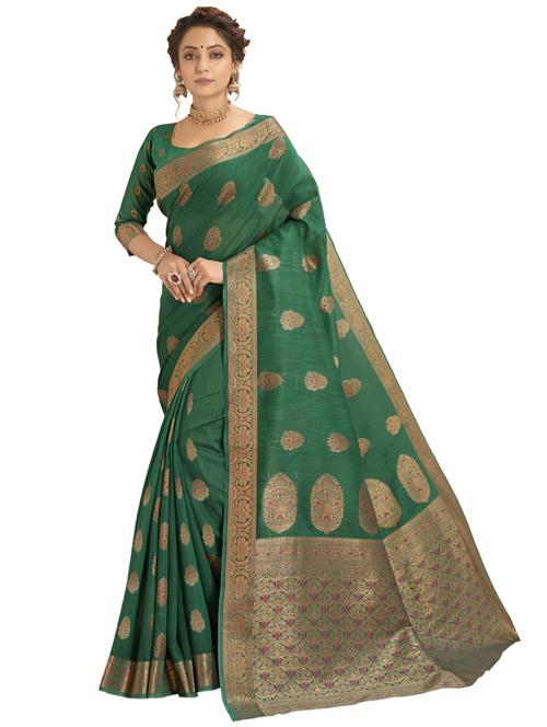 ethnic motifs woven saree - 17691958 - Very Small Image - 1