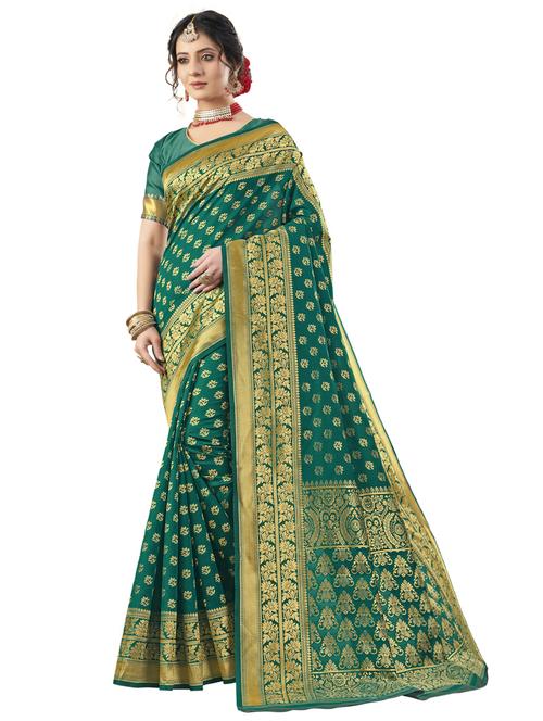 ethnic motifs paithani saree with blouse - 17692012 - Very Small Image - 1