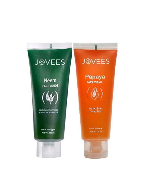 jovees herbal combo of neem and papaya face wash - 17692110 - Very Small Image - 1