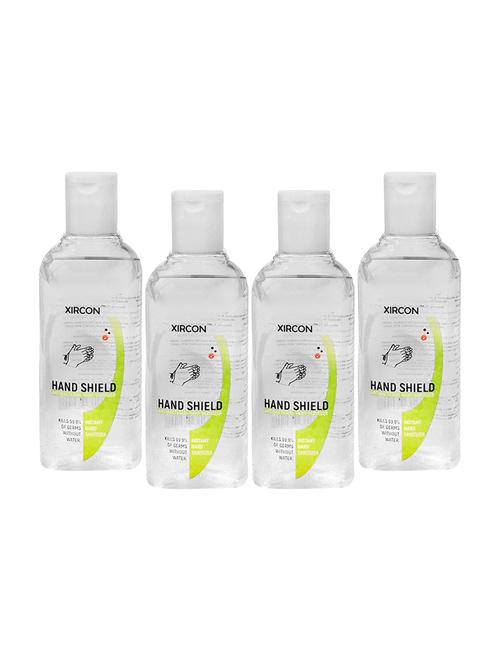 xircon hand shield anti bacterial hand sanitizer 100ml, kills 99.9%of germs without water pack of 4 - 17693051 - Very Small Image - 1