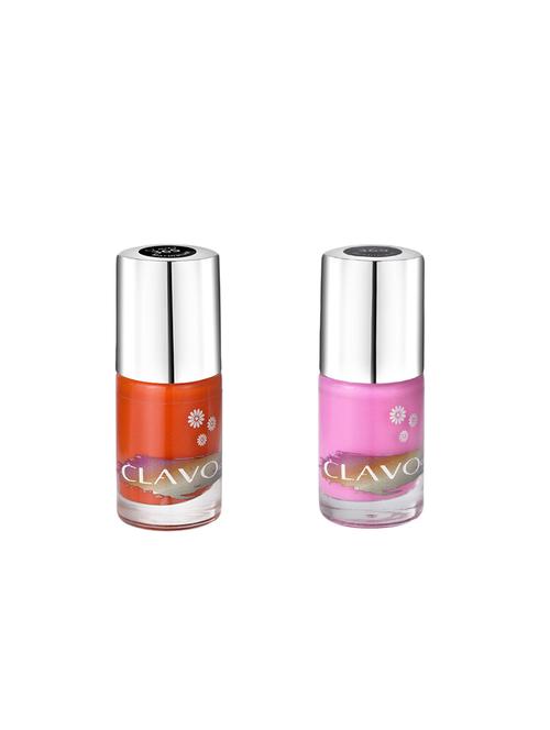 clavo weekend vibes mini pastel nail polish - combo of 2 - bubblegum, marmalade - 17693061 - Very Small Image - 1