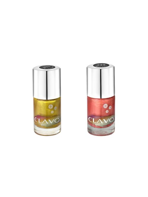 clavo midnight frost nail polish - combo of 2 - bridal gold, moccasin - 17693108 - Very Small Image - 1