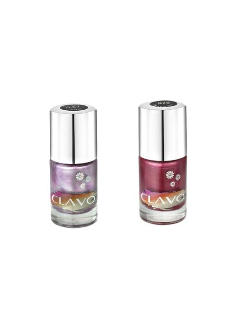 clavo midnight frost nail polish - combo of 2 - rosewine, chic - 17693110 - Very Small Image - 1