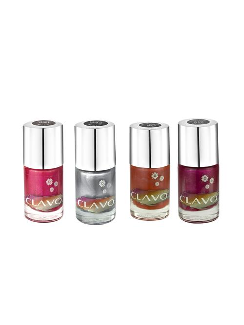 clavo midnight frost nail polish - combo of 4 - sugar plum, bricks, storm ,rose - 17693124 - Very Small Image - 1