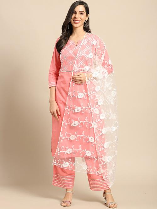 white net dupatta - 17693340 - Very Small Image - 1
