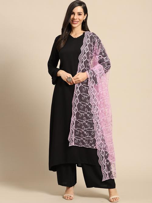 purple net dupatta - 17693374 - Very Small Image - 1