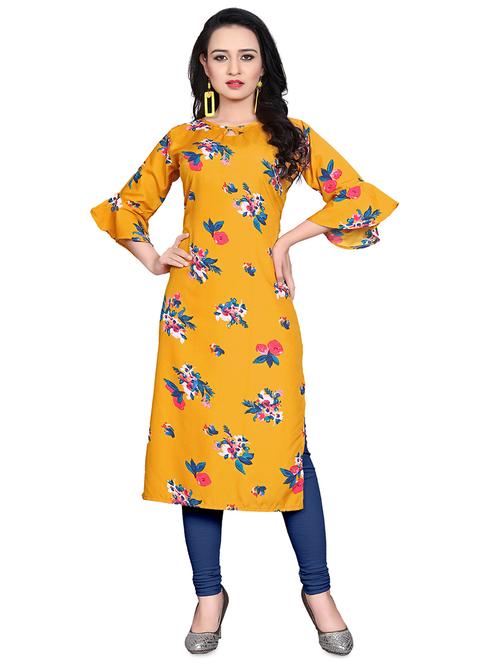 floral straight kurta - 17693391 - Very Small Image - 1