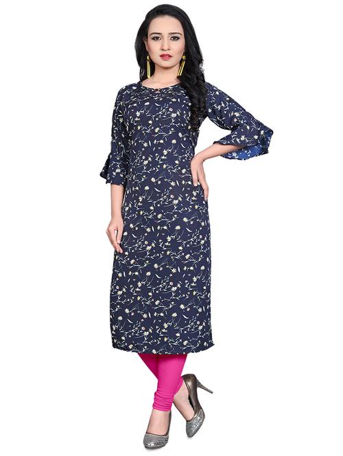 floral straight kurta - 17693396 - Very Small Image - 1