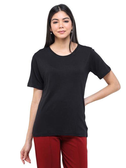 round neck solid tee - 17693600 - Very Small Image - 1