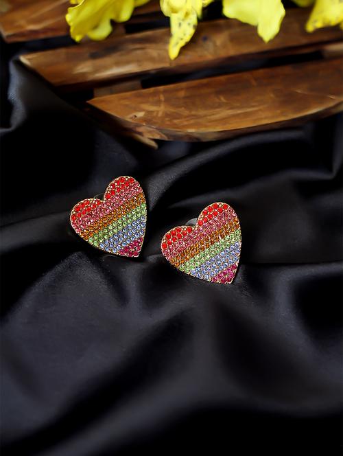 multi colored metal studs earring - 17693789 - Very Small Image - 1