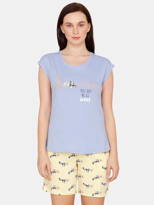quirky printed nightwear shorts set - 17693946 - Very Small Image - 1