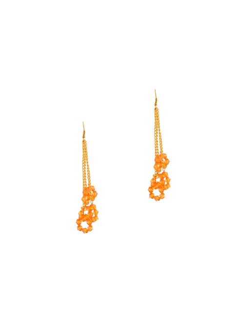 orange copper drop earring - 17694159 - Very Small Image - 1