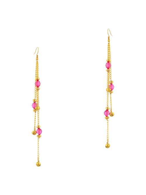 pink copper drop earring - 17694167 - Very Small Image - 1
