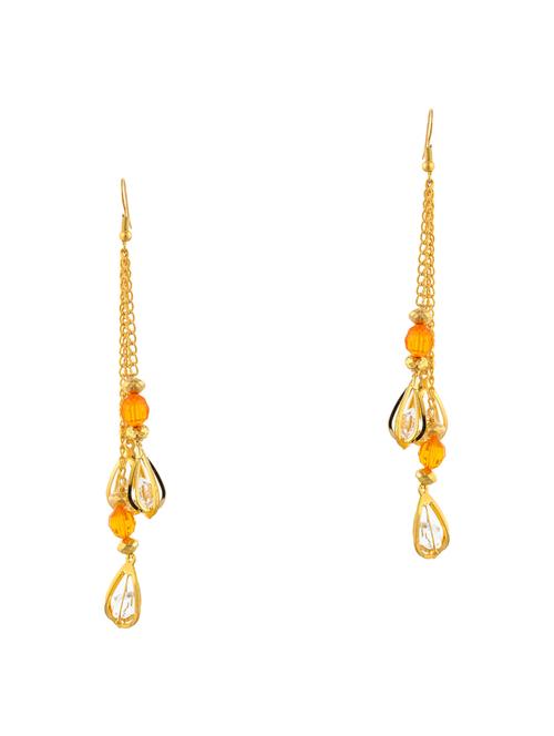 orange copper drop earring - 17694173 - Very Small Image - 1