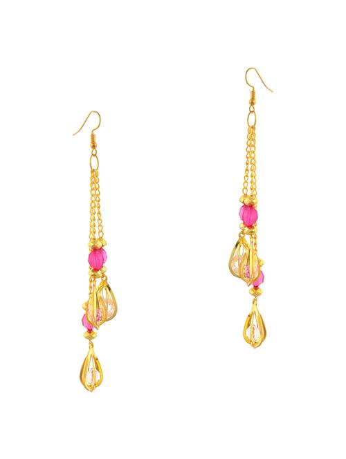 pink copper drop earring - 17694174 - Very Small Image - 1