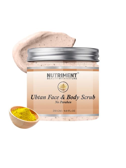 nutriment ubtan scrub,250gram suitable for all skin types - 17694425 - Very Small Image - 1