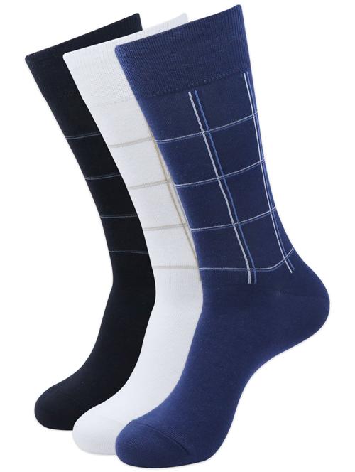 men pack of 3 checked above ankle length sock - 17694981 - Very Small Image - 1