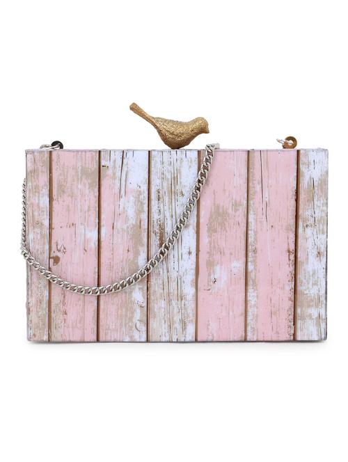 pink wood box clutch - 17694998 - Very Small Image - 1