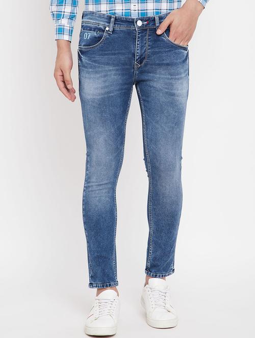 light blue light washed denim jean - 17695197 - Very Small Image - 1