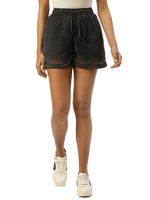 high rise floral shorts - 17695240 - Very Small Image - 1