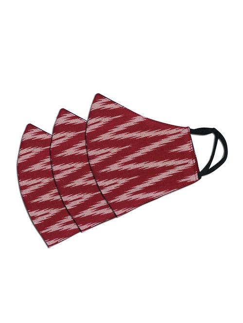 red printed women mask pack of 3 - 17695324 - Very Small Image - 1