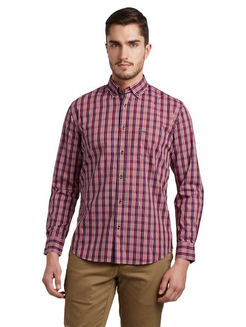 red checkered casual shirt - 17696019 - Very Small Image - 1