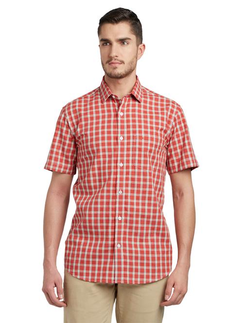 red checkered casual shirt - 17696116 - Very Small Image - 1