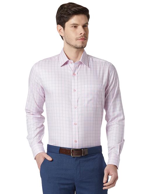 pink checkered formal shirt - 17696165 - Very Small Image - 1