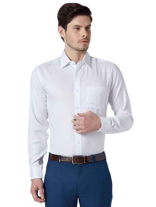 white self design formal shirt - 17696172 - Very Small Image - 1