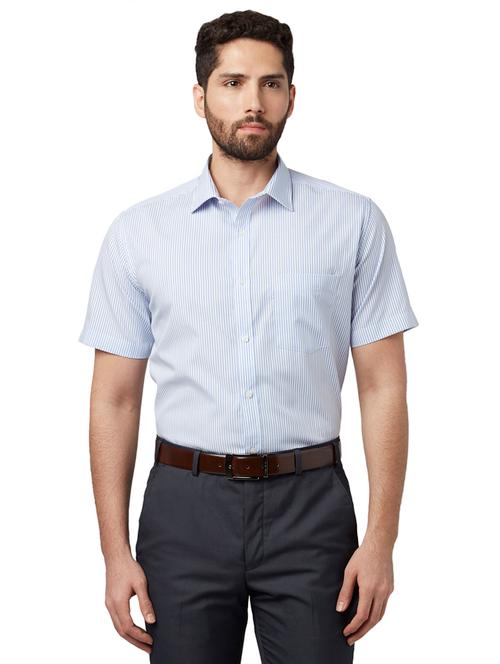 blue striped formal shirt - 17696185 - Very Small Image - 1