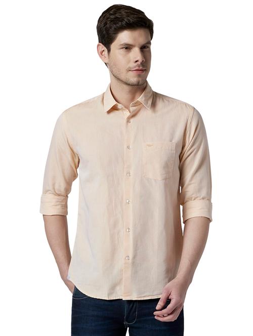 yellow solid casual shirt - 17696198 - Very Small Image - 1
