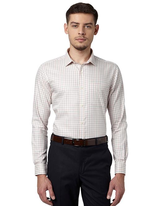 off white checkered formal shirt - 17696324 - Very Small Image - 1
