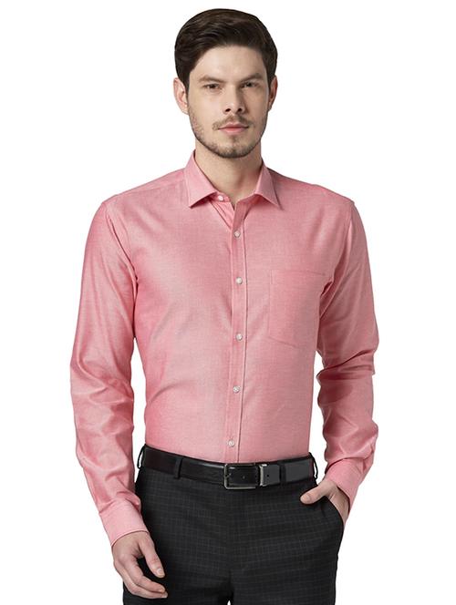 pink solid formal shirt - 17696395 - Very Small Image - 1