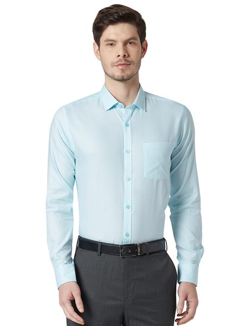 green self design formal shirt - 17696422 - Very Small Image - 1