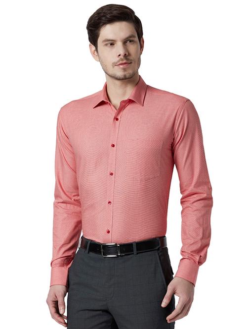 red solid formal shirt - 17696443 - Very Small Image - 1