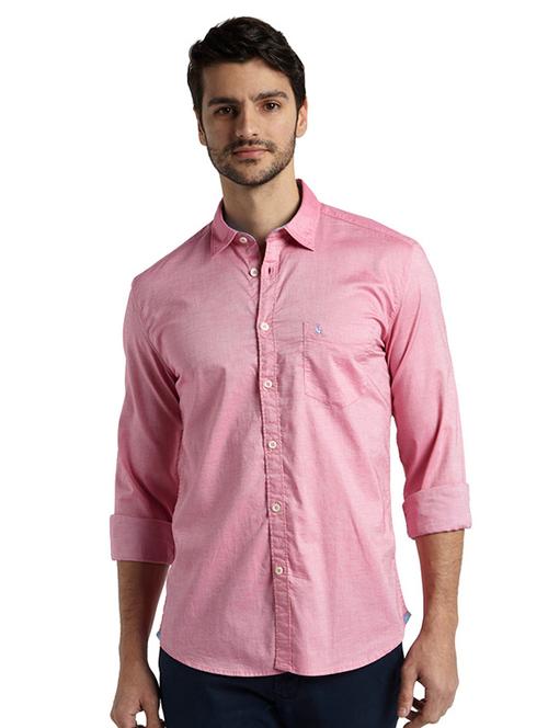 pink solid casual shirt - 17696672 - Very Small Image - 1