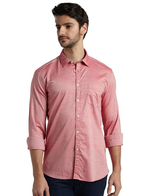 red solid casual shirt - 17696673 - Very Small Image - 1