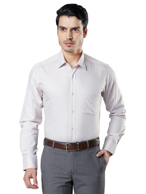 off white self design formal shirt - 17696721 - Very Small Image - 1