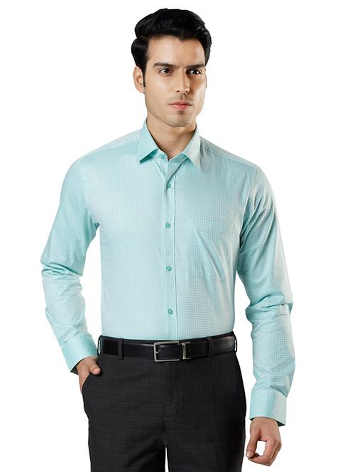 green self design formal shirt - 17696724 - Very Small Image - 1