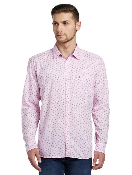 pink printed casual shirt - 17696766 - Very Small Image - 1