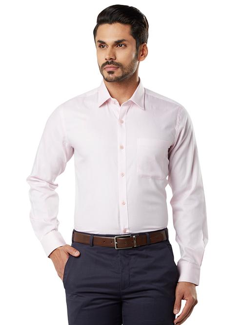 pink solid formal shirt - 17696864 - Very Small Image - 1