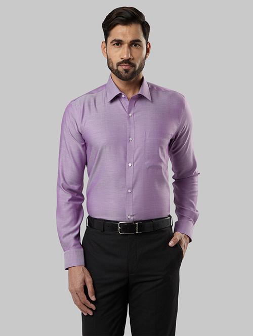 purple self design formal shirt - 17696888 - Very Small Image - 1