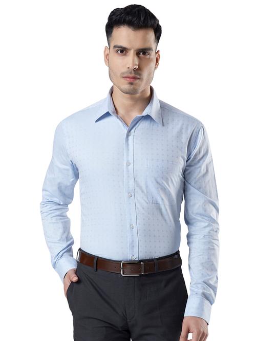 light blue solid formal shirt - 17696971 - Very Small Image - 1