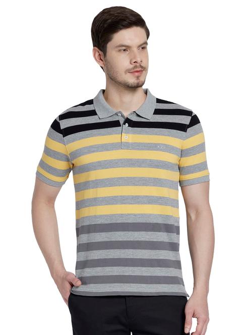 grey striped polo t-shirt - 17697643 - Very Small Image - 1
