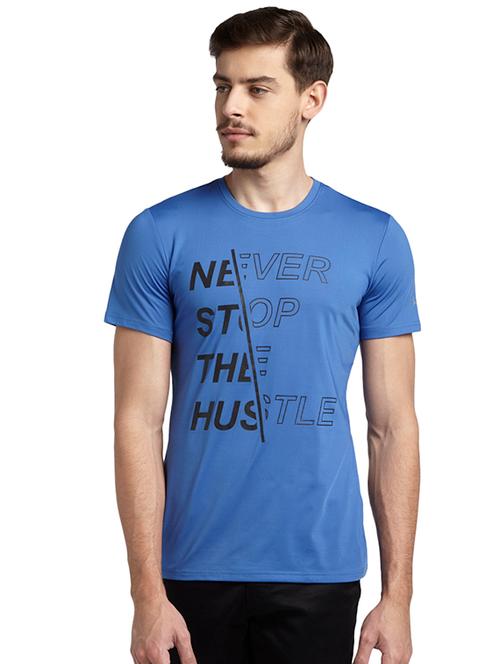 blue typographic chest print t-shirt - 17697700 - Very Small Image - 1
