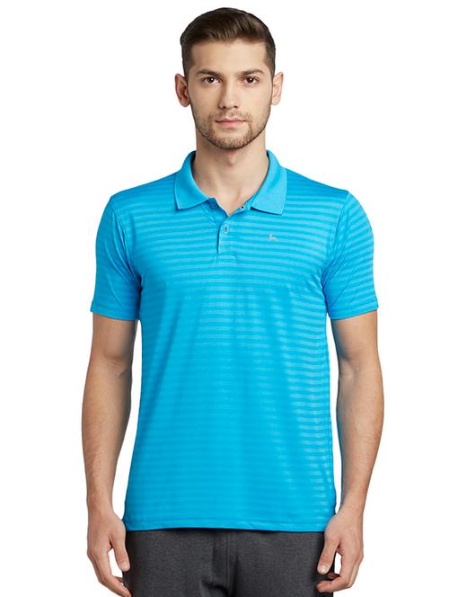 blue striped polo t-shirt - 17697735 - Very Small Image - 1