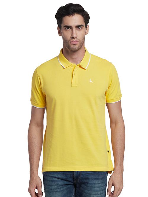 yellow solid polo t-shirt - 17697743 - Very Small Image - 1
